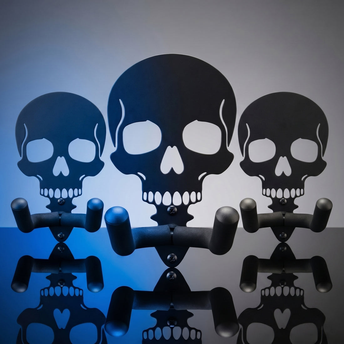 Skull Guitar Hanger on the wall